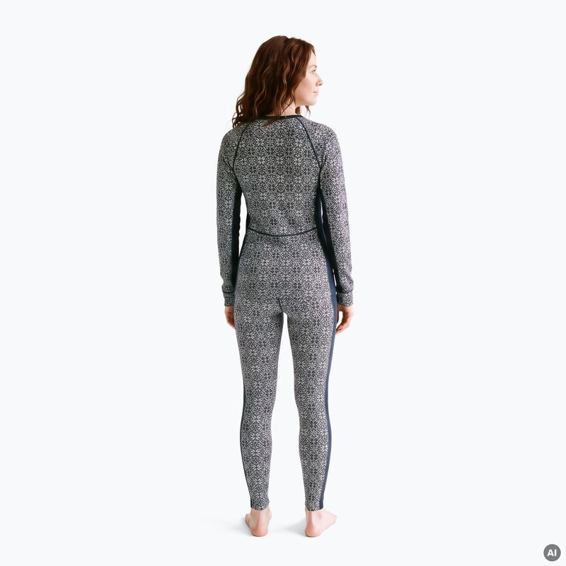 Women's thermal underwear set Woolcano SET1109 Granatowy 2