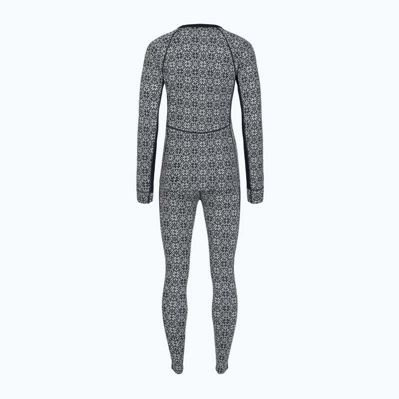 Women's thermal underwear set Woolcano SET1109 Granatowy 4