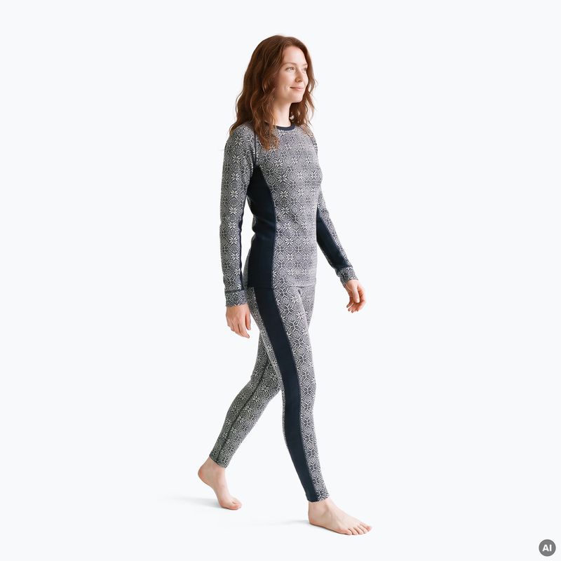 Women's thermal underwear set Woolcano SET1109 Granatowy 5