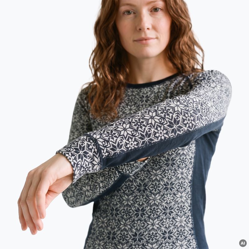 Women's thermal underwear set Woolcano SET1109 Granatowy 6