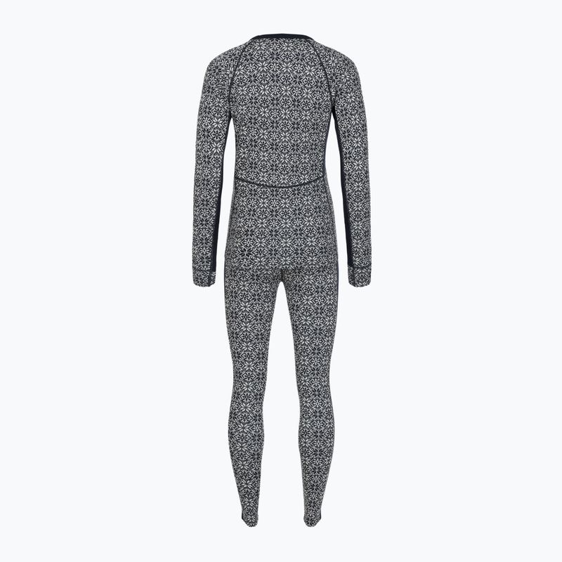 Women's thermal underwear set Woolcano SET1109 Granatowy 2