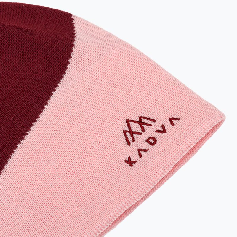Women's cap Kadva Moss Bordowy/Różowy 3