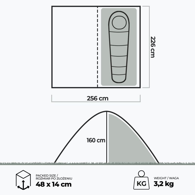 KADVA BIKEdome 1-person bicycle tent green 21