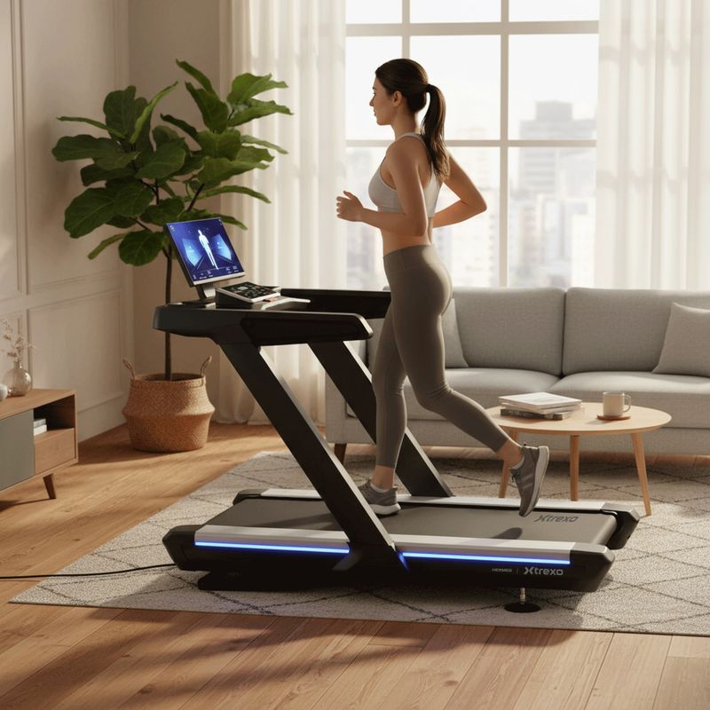 Electric treadmill XTREXO Hermes commercial black 4