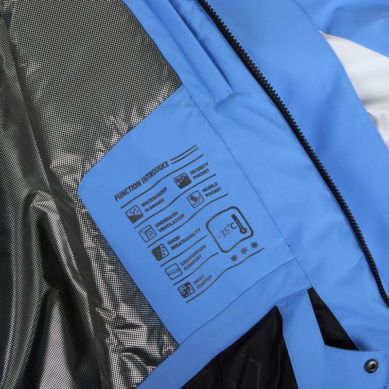 Men's ski jacket DISUMER Peak JKT blue/white 12