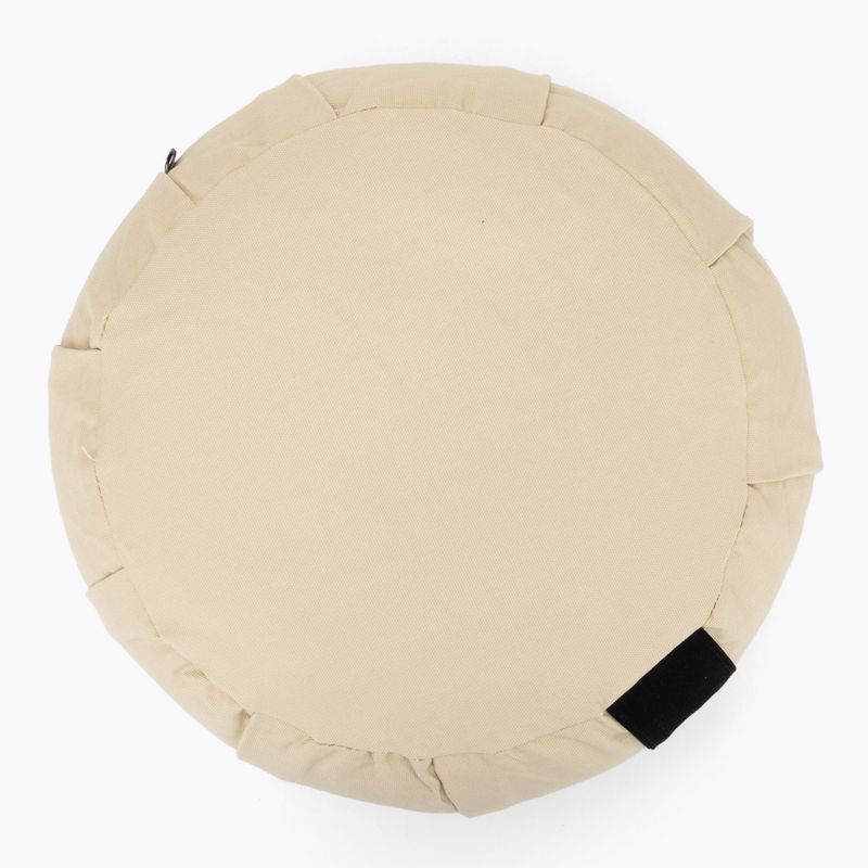 Meditation cushion with buckwheat hulls XTREXO zafu Contempla beige 4