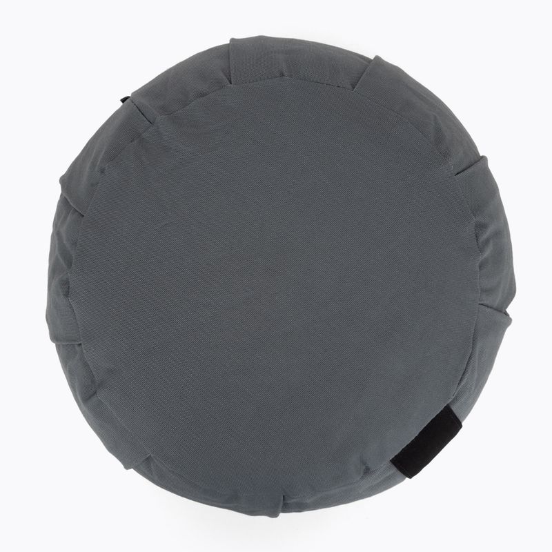 Meditation cushion with buckwheat hulls XTREXO zafu Contempla grey 4