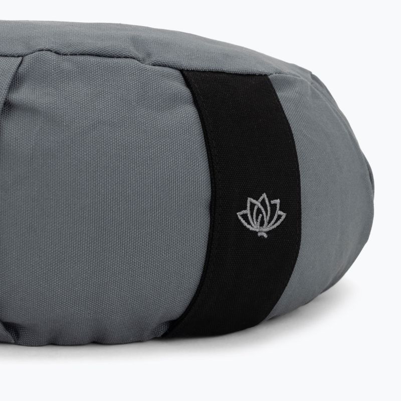 Meditation cushion with buckwheat hulls XTREXO zafu Contempla grey 5