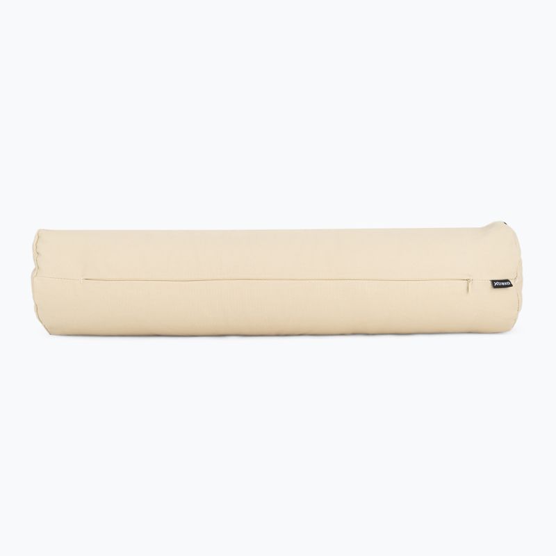 Yoga bolster with buckwheat hulls XTREXO Contempla beige 3