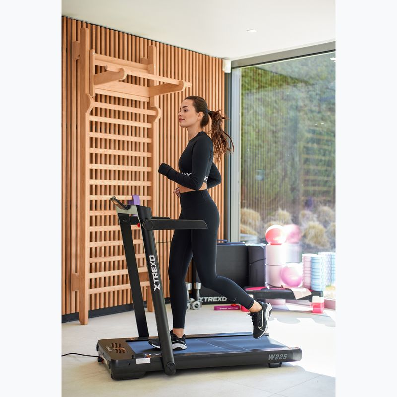 TREXO TXO-W225 electric treadmill black 8