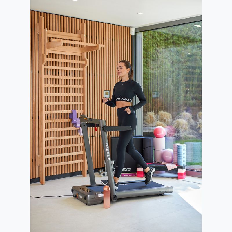 TREXO TXO-W225 silver electric treadmill 8