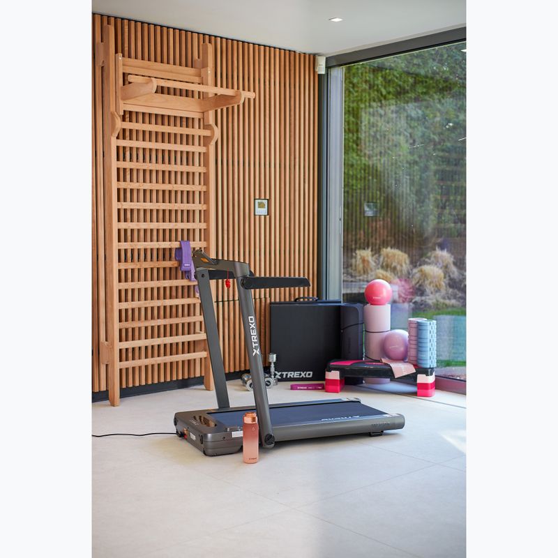 TREXO TXO-W225 silver electric treadmill 12