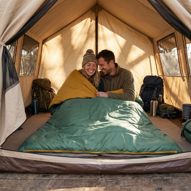Double sleeping bag KADVA Double dream green 11