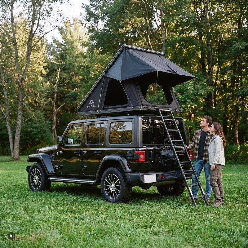 2-Person Roof Tent Kadva Razor Black 2