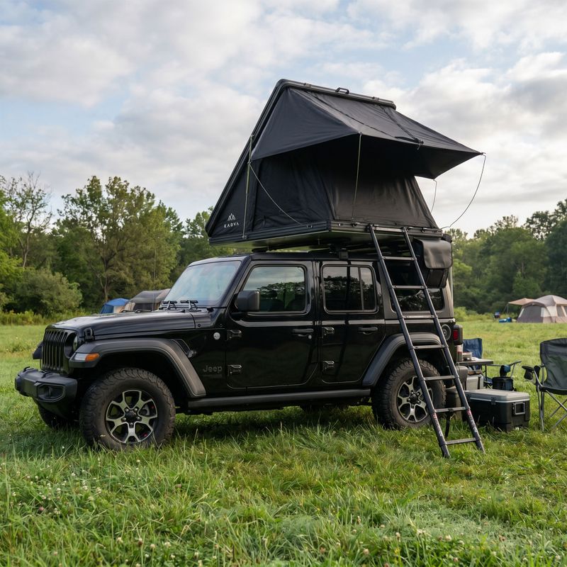 2-Person Roof Tent Kadva Razor Black 25