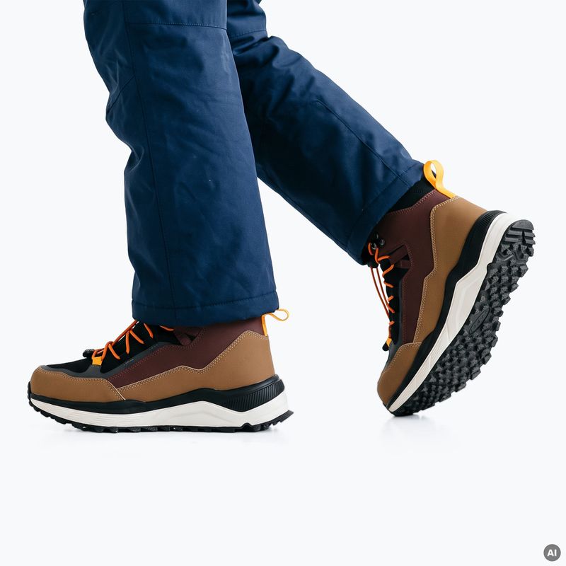 Children's snow boots KADVA RUBYE MID WP Brażowy/Czarny/Pomarańczowy 3