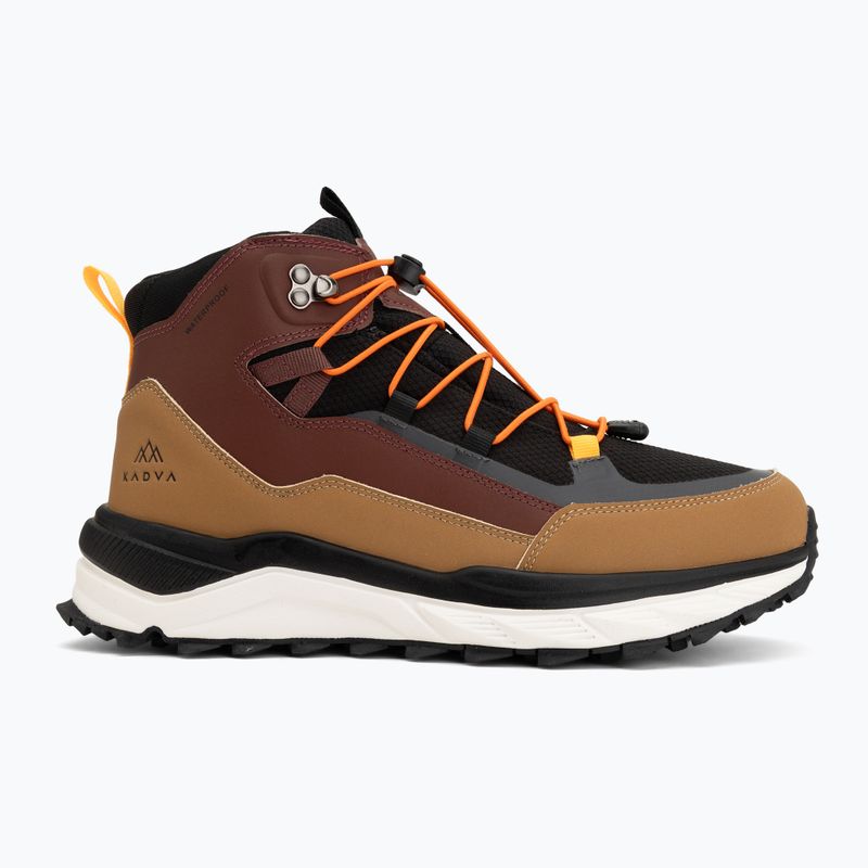 Men's snow boots KADVA RUBYE MID WP Brażowy/Czarny/Pomarańczowy 2