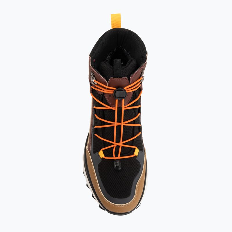 Men's snow boots KADVA RUBYE MID WP Brażowy/Czarny/Pomarańczowy 5