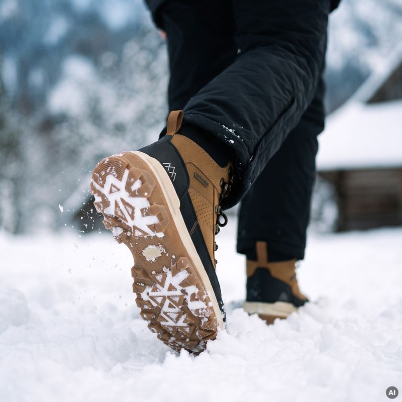 Men's snow boots KADVA CANTYO MID WP Brown/Black 12