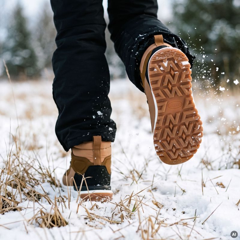 Men's snow boots KADVA HENSAN MID WP brown 12