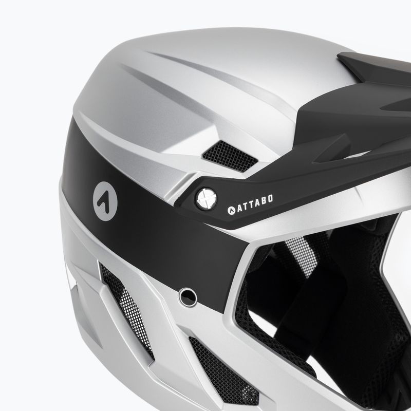 Bike helmet ATTABO State 1.0 full face silver 7