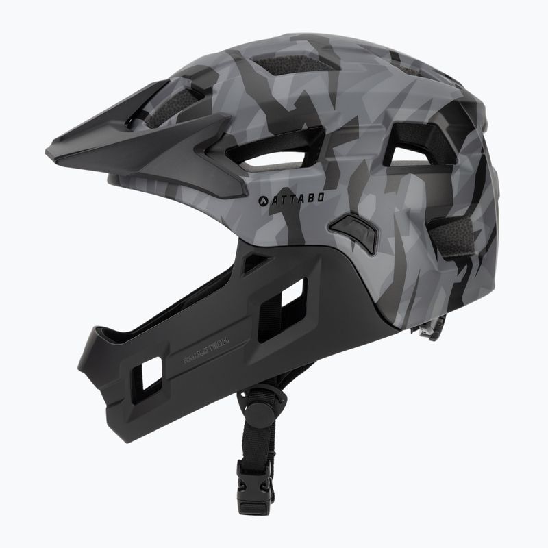 Children's bike helmet ATTABO Predator full face gray 3