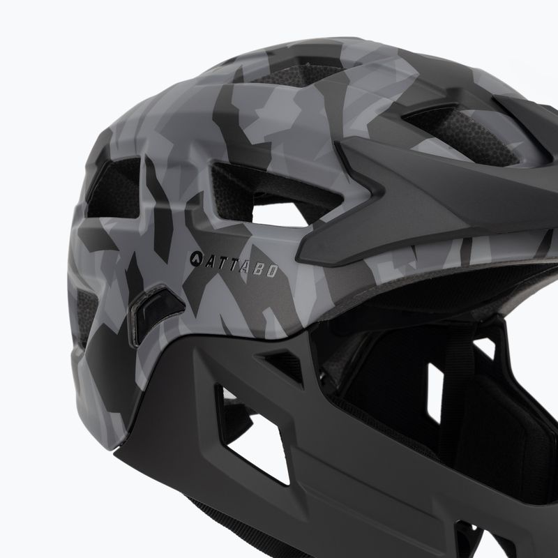 Children's bike helmet ATTABO Predator full face gray 7