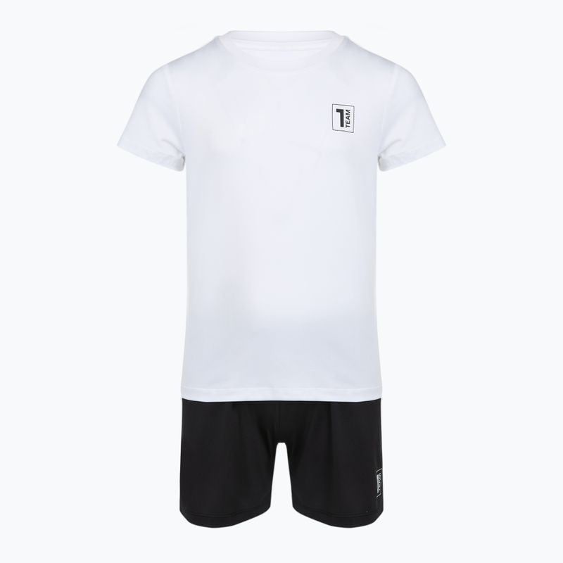 Children's football kit OneTeam Precision Set shirt and shorts white 6