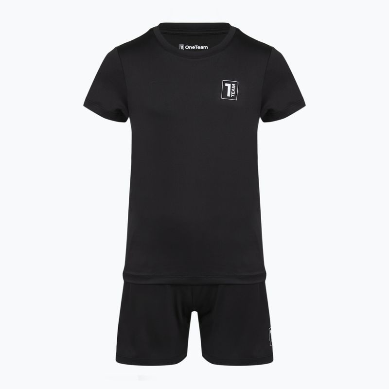 Children's football kit OneTeam Precision Set shirt and shorts black 6