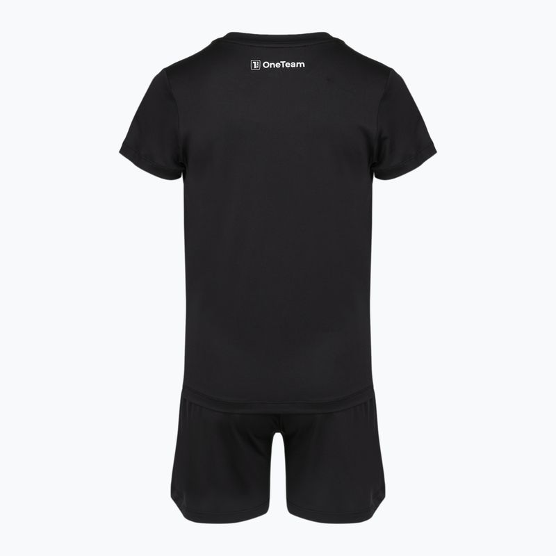 Children's football kit OneTeam Precision Set shirt and shorts black 7