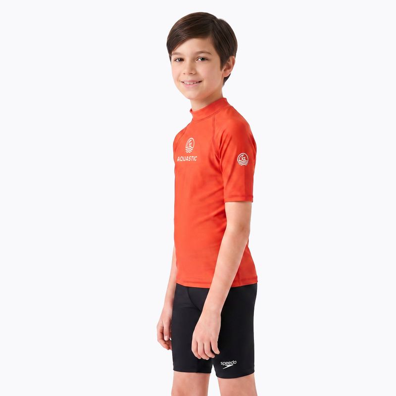 Children's T-shirt AQUASTIC Rimos UV 50+ UPF orange 3