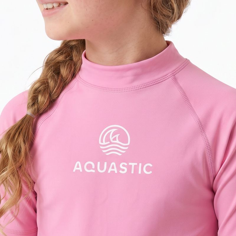 Children's T-shirt AQUASTIC Rimos UV 50+ UPF pink 4