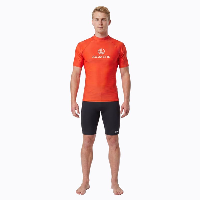 Men's T-shirt AQUASTIC Rimos UV 50+ UPF orange 4