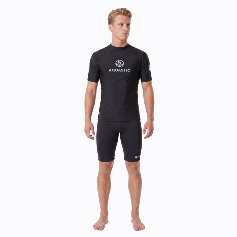 Men's T-shirt AQUASTIC Rimos UV 50+ UPF black 5