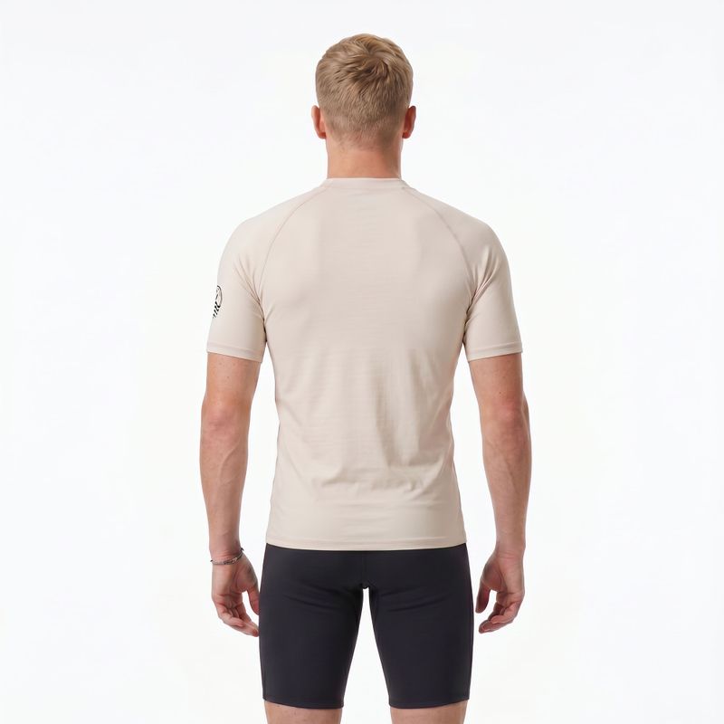 Men's T-shirt AQUASTIC Rimos UV 50+ UPF beige 3