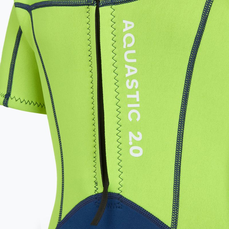 Children's wetsuit AQUASTIC Wavey Jrb 2 mm green/navy blue 6