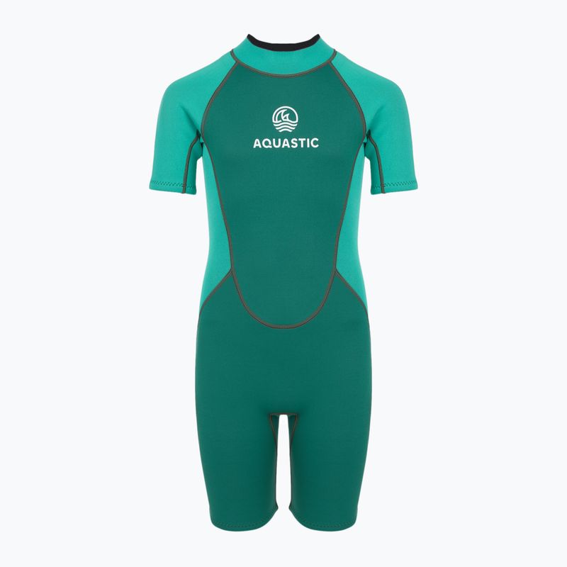 Children's wetsuit AQUASTIC Wavey Jrg 2 mm turquoise 3