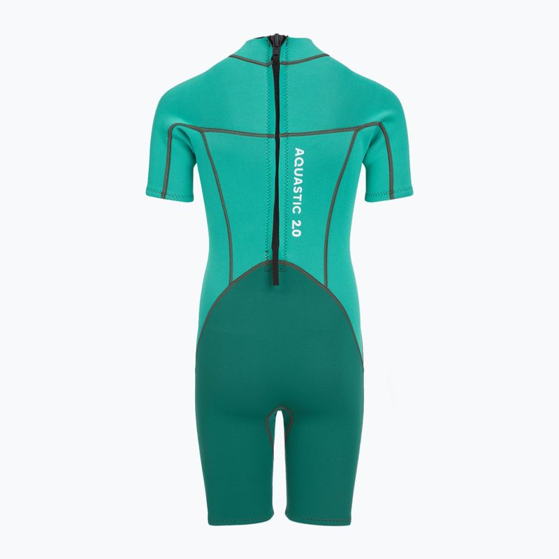 Children's wetsuit AQUASTIC Wavey Jrg 2 mm turquoise 4
