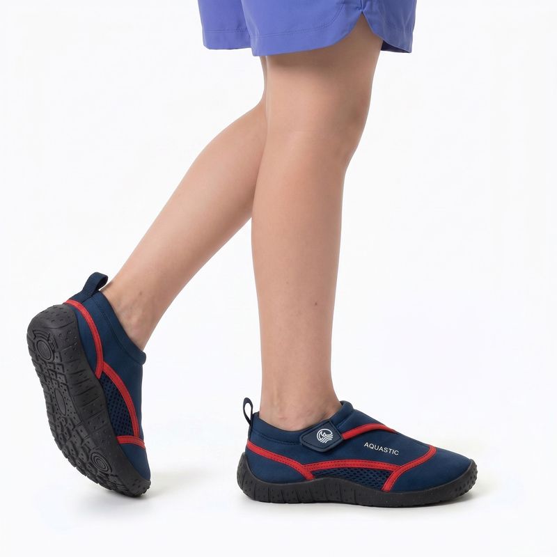 Children's water shoes AQUASTIC Nino navy blue/red 3