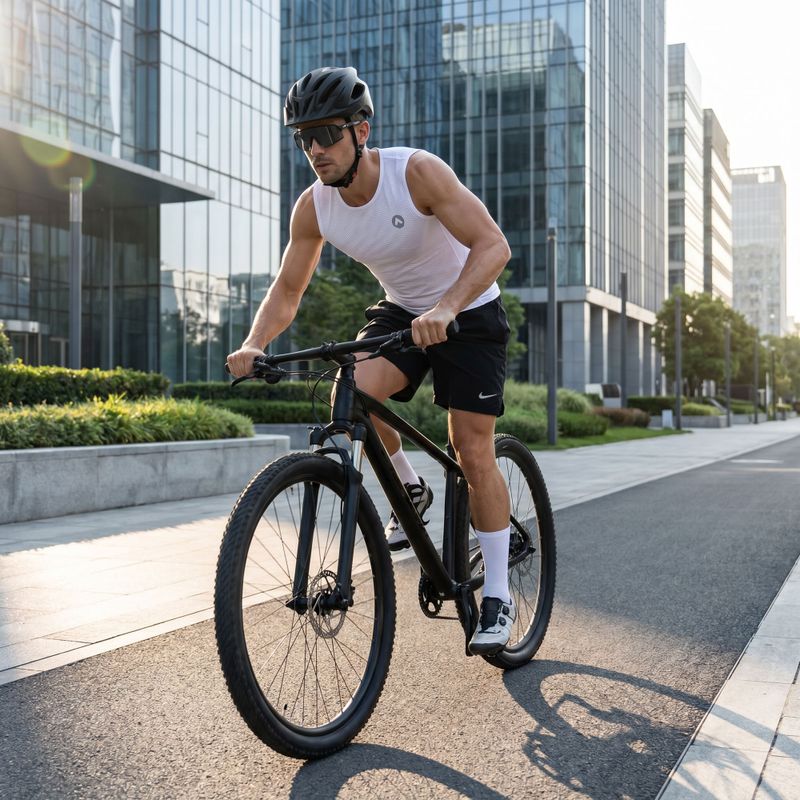 Men's cycling base layer ATTABO Essential 2 pcs. white 13