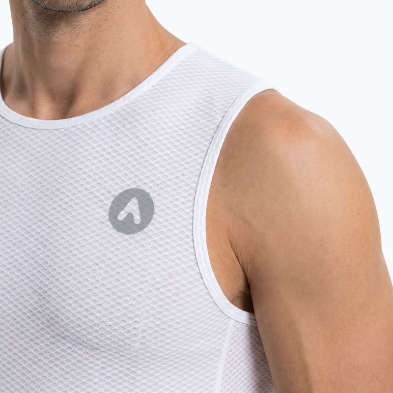 Men's cycling base layer ATTABO Essential 2 pcs. white 4
