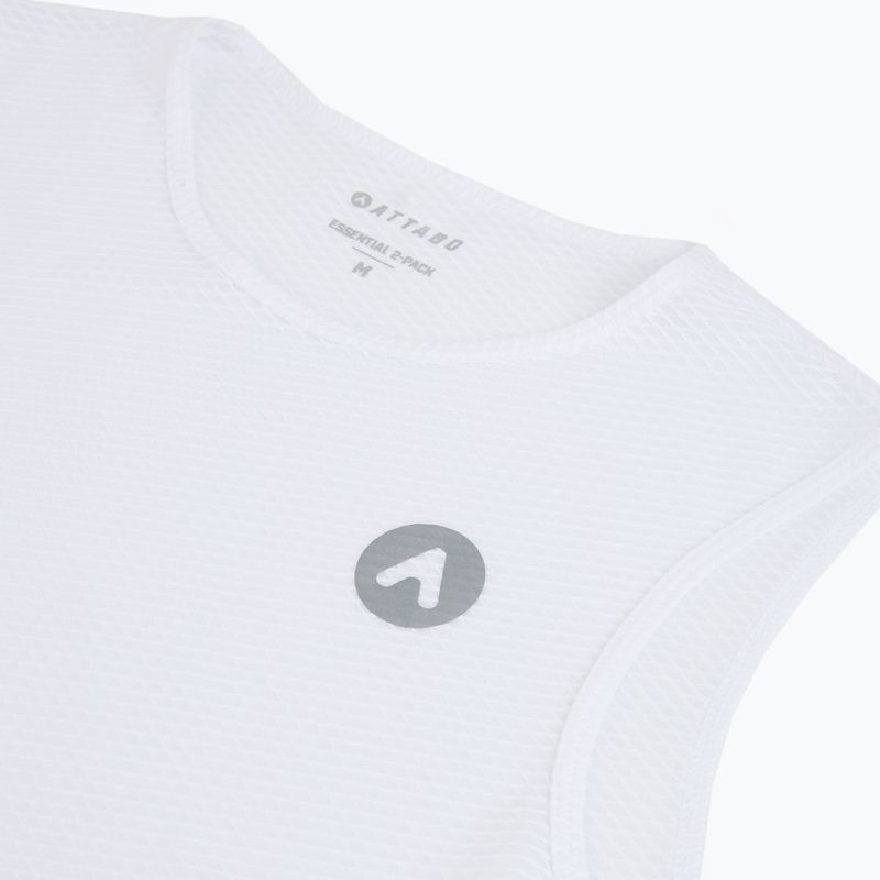 Men's cycling base layer ATTABO Essential 2 pcs. white 6