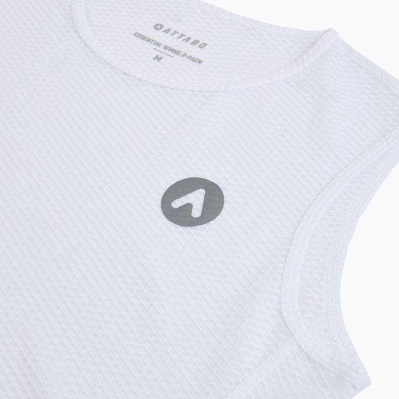 Women's cycling base layer ATTABO Essential WMNS 2 pcs. white 4