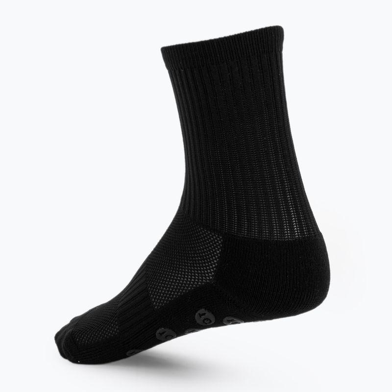 Children's football socks OneTeam Precision Grip non-slip 2-pack black 2
