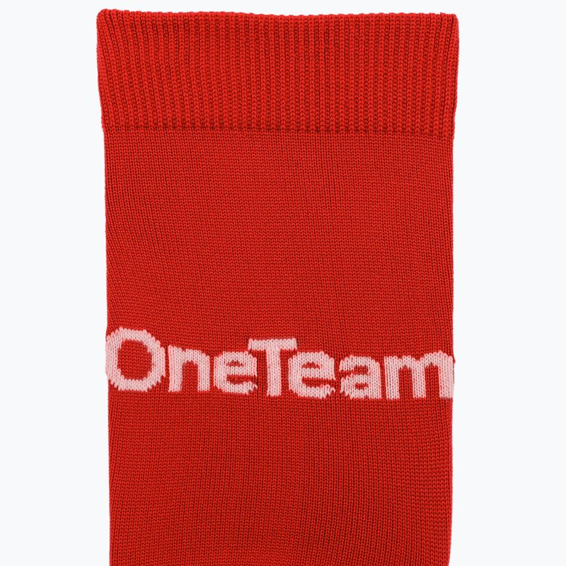 Football socks OneTeam Precision football socks set 2-pack red 3
