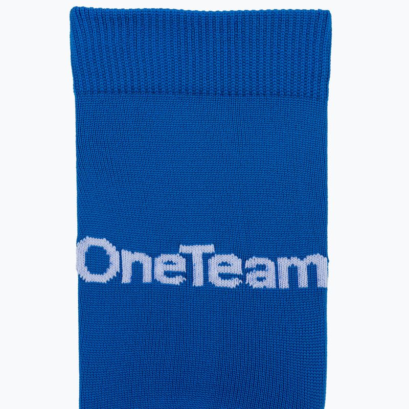 Children's football socks OneTeam Precision football socks blue 3