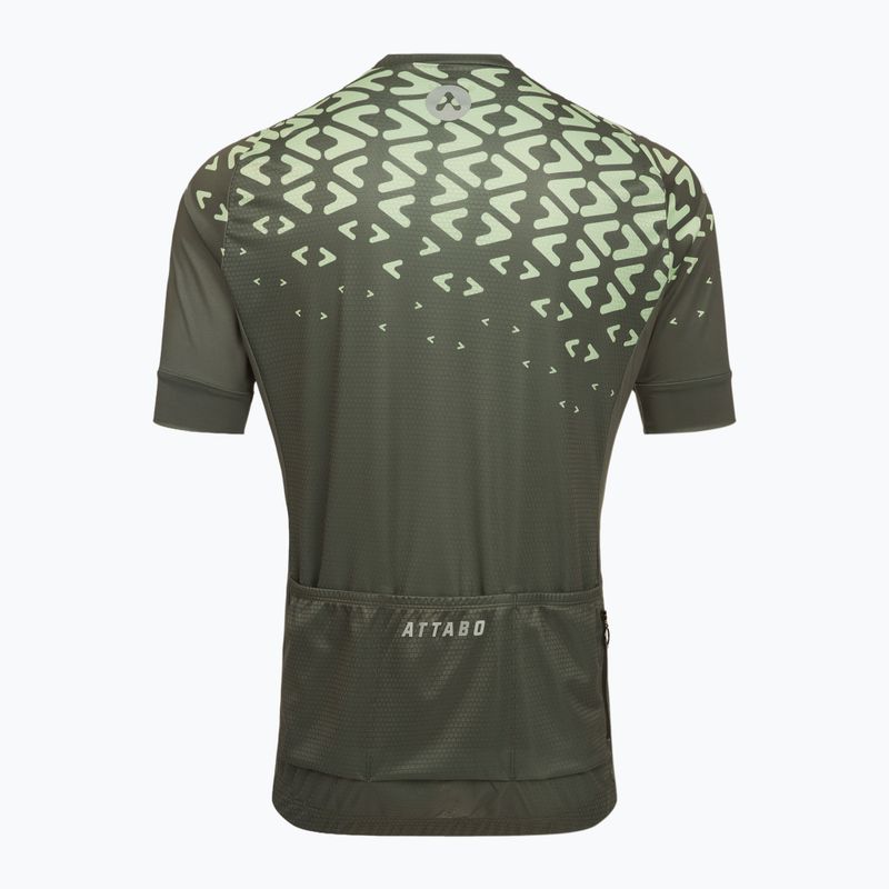 Men's cycling shirt ATTABO Tevi green 2