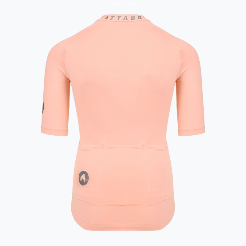 Children's cycling jersey ATTABO TEVRA JR short zip pink 9
