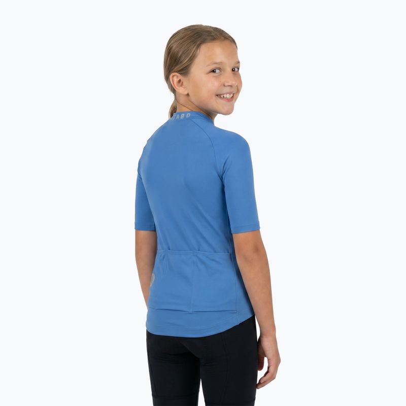 Children's cycling jersey ATTABO TEVRA JR short zip blue 2