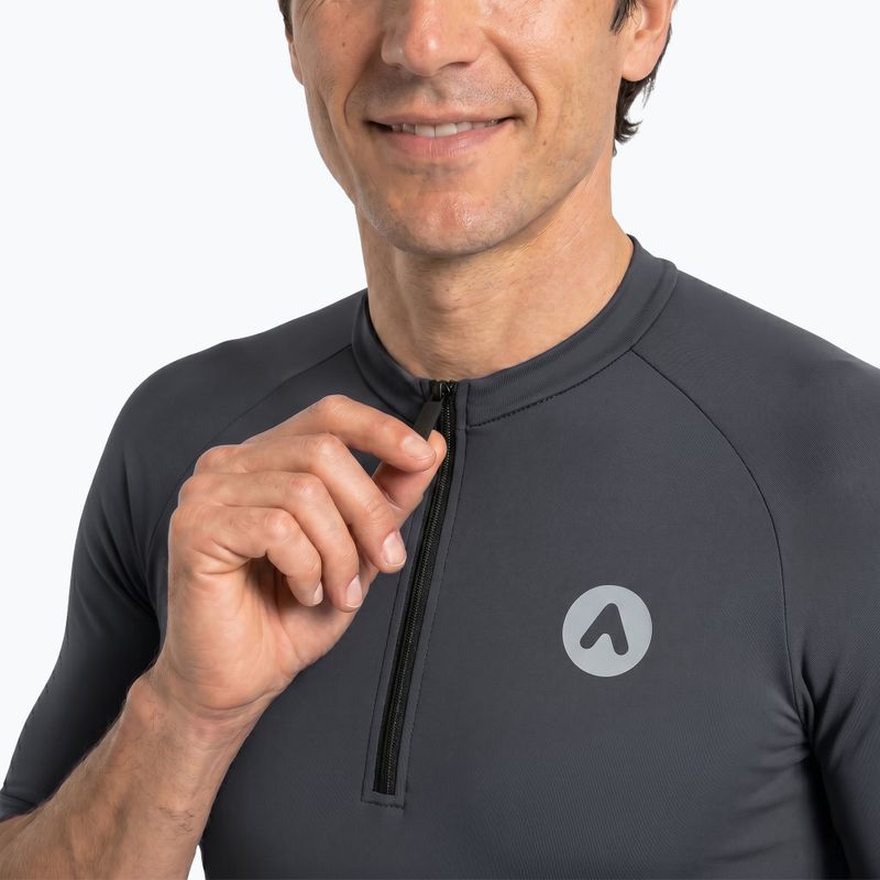 Men's cycling jersey ATTABO TEVRA short zip black 3
